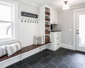 Mudroom Design in Washington, D.C. by Cyrus Construction